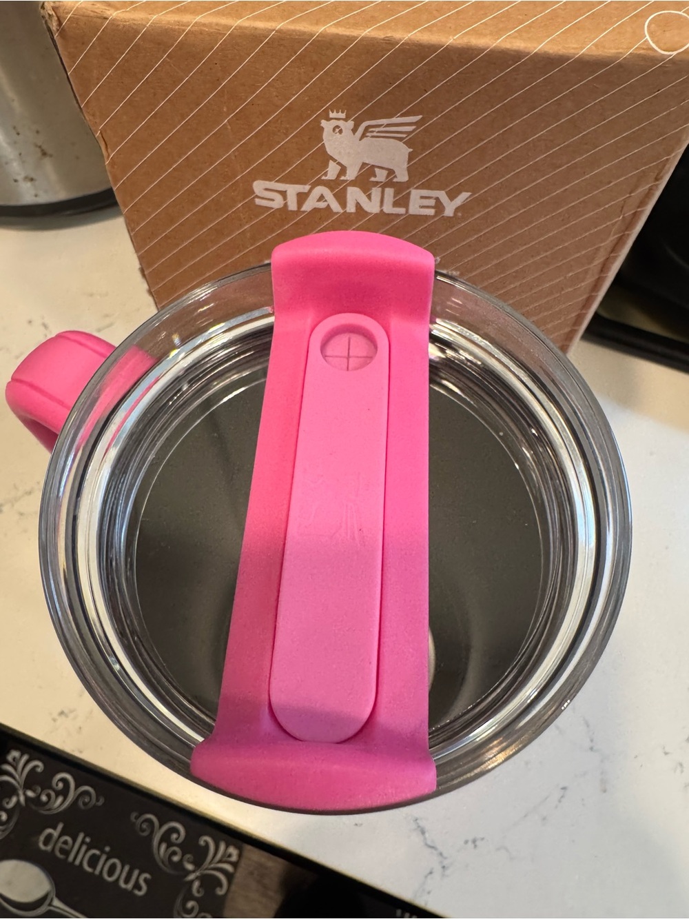 Stanley Pink Hello Kitty Travel Mug with Gold Accent - Picture 3 of 3
